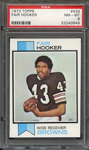 1973 TOPPS 429 FAIR HOOKER PSA NM-MT 8