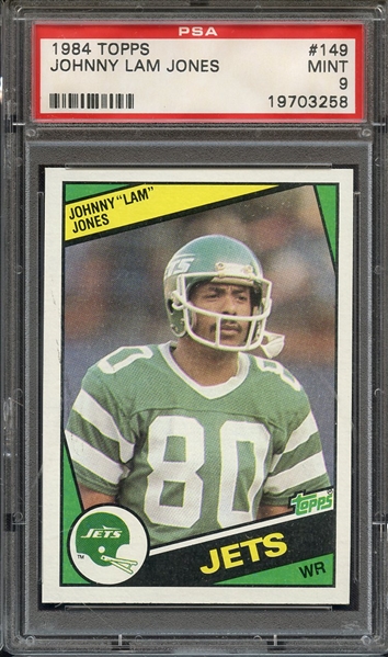 1984 TOPPS 149 JOHNNY LAM JONES PSA MINT 9