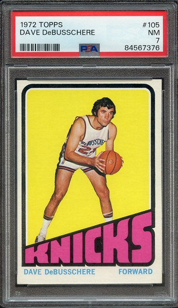 1972 TOPPS 105 DAVE DeBUSSCHERE PSA NM 7