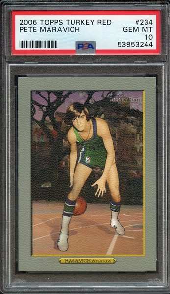 2006 TOPPS TURKEY RED 234 PETE MARAVICH PSA GEM MT 10