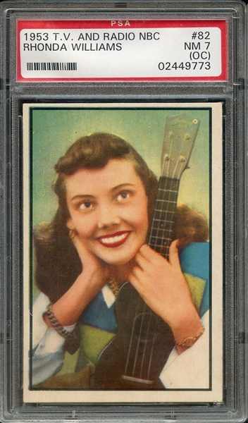 1953 T V & RADIO NBC 82 RHODA WILLIAMS PSA NM 7 (OC)