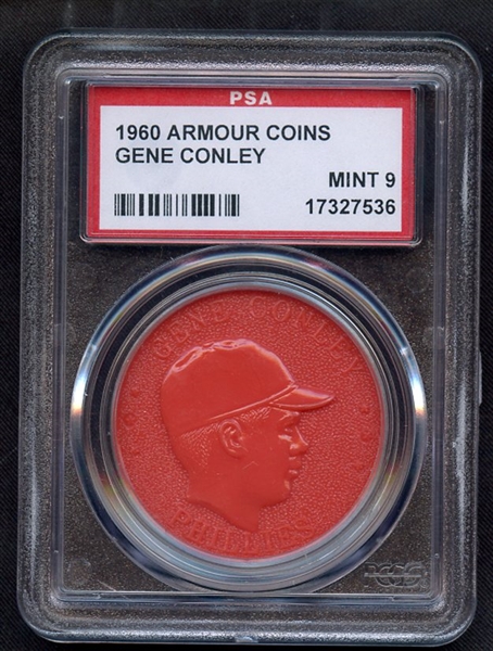 1960 ARMOUR COINS GENE CONLEY PSA MINT 9