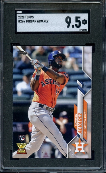 2020 TOPPS 276 YORDAN ALVAREZ SGC MINT+ 9.5