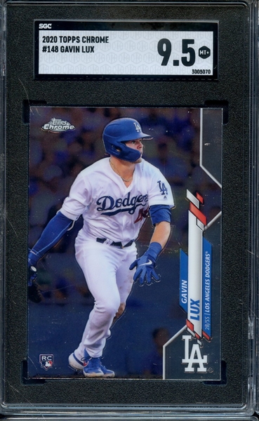 2020 TOPPS CHROME 148 GAVIN LAX SGC MINT+ 9.5