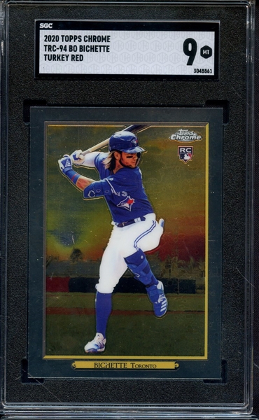 2020 TOPPS CHROME TURKEY RED TRC94 BO BICHETTE SGC MINT 9