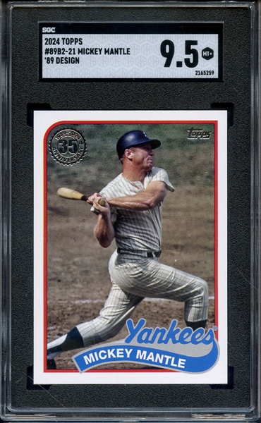 2024 TOPPS 89 DESIGN MICKEY MANTLE SGC MINT+ 9.5