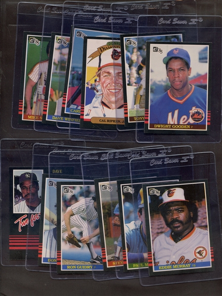 (12) 1985 DONRUSS BASEBALL LOT W/GOODEN RC GWYNN MATTINGLY RIPKEN WINFIELD