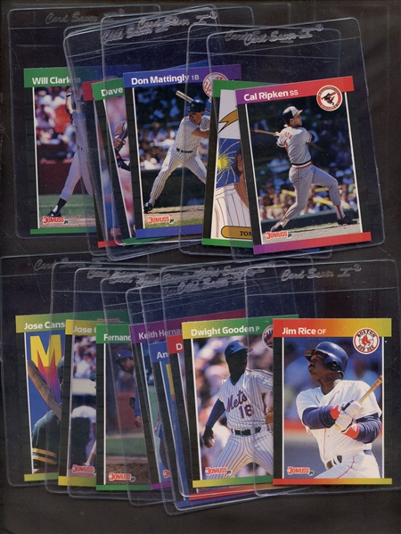 (15) 1989 DONRUSS BASEBALL LOT W/ RIPKEN MATTINGLY WINFIELD