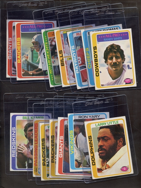 (14) 1978 TOPPS FOOTBALL LOT W/ SIMPSON THOMAS CSONKA