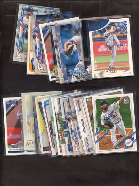 (25) CLAYTON KERSHAW BASEBALL CARD LOT