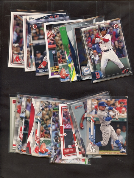 (25) MOOKIE BETTS BASEBALL CARD LOT