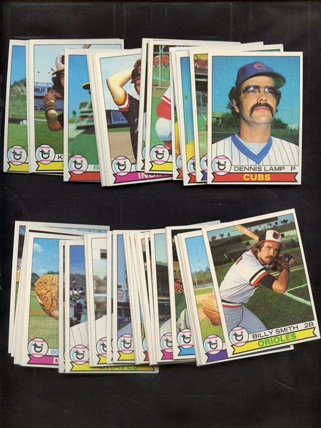 (78) 1979 TOPPS BASEBALL CARD LOT EX TO NM