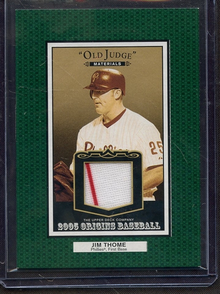 2005 OLD JUDGE JIM THOME GAME USED JERSEY