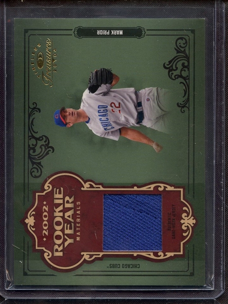 2004 DONRUSS TIMELESS TREASURES MARK PRIOR GAME USED JERSEY 043/100