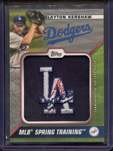 2021 TOPPS MLB SPRING TRAINING DODGERS COMMEMORATIVE CAP LOGO PATCH 09/70