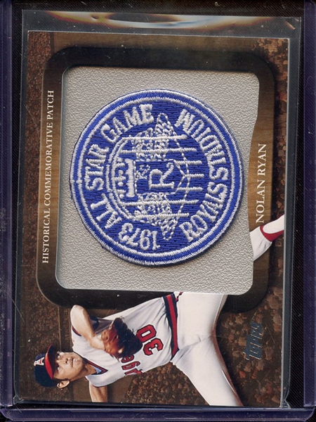 2009 TOPPS NOLAN RYAN HISTORICAL COMMEMORATIVE PATCH