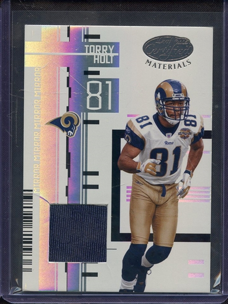 2005 LEAF CERTIFIED MATERIALS MIRROR TERRY HOLT GAME USED JERSEY 131/175