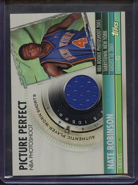 2005 TOPPS PICTURE PERFECT NATE ROBINSON GAME USED JERSEY 091/129