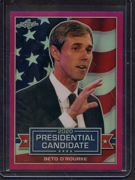 2019 LEAF 2020 PRESIDENTIAL CANDIDATE PINK PRISMATIC BETO O'ROURKE 4/20