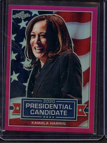 2019 LEAF 2020 PRESIDENTIAL CANDIDATE PINK PRISMATIC KAMALA HARRIS 4/20