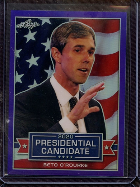 2019 LEAF 2020 PRESIDENTIAL CANDIDATE PURPLE PRISMATIC BETO O'ROURKE 7/25