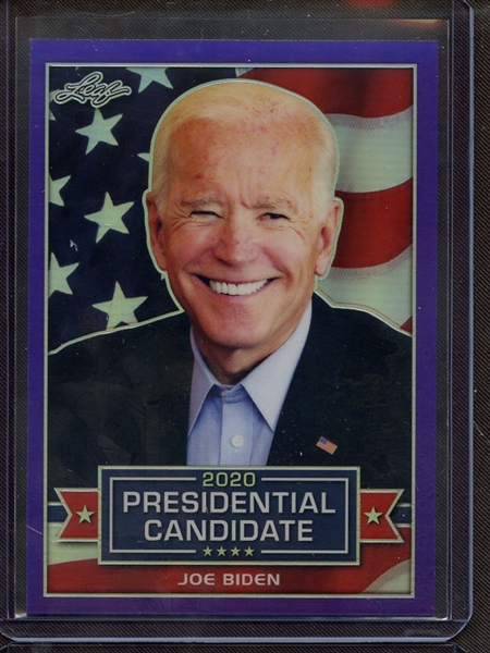 2019 LEAF 2020 PRESIDENTIAL CANDIDATE PURPLE PRISMATIC JOE BIDEN 7/25