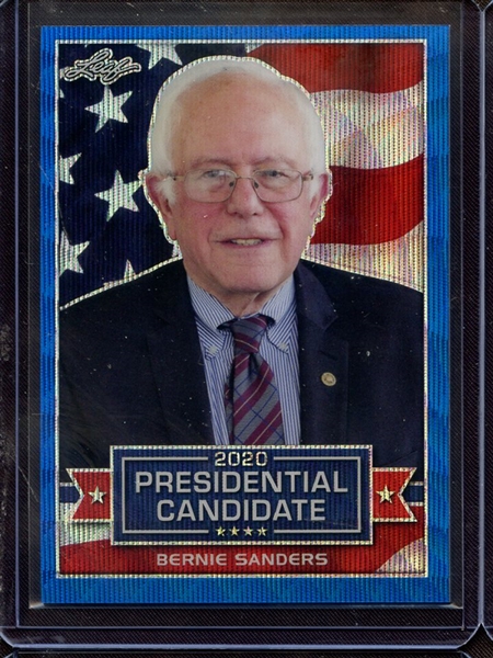 2019 LEAF 2020 PRESIDENTIAL CANDIDATE BLUE PRISMATIC WAVE BERNIE SANDERS 3/20