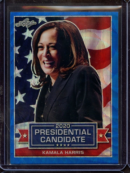 2019 LEAF 2020 PRESIDENTIAL CANDIDATE BLUE PRISMATIC WAVE KAMALA HARRIS 3/20