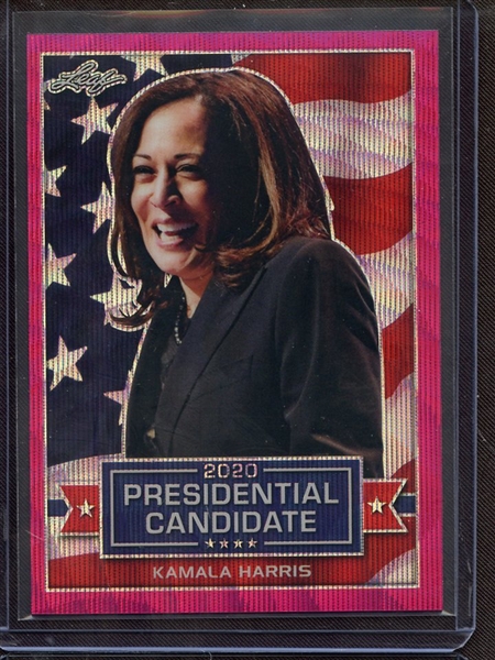 2019 LEAF 2020 PRESIDENTIAL CANDIDATE PINK PRISMATIC WAVE KAMALA HARRIS 2/10