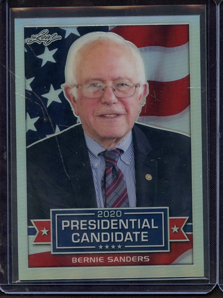 2019 LEAF 2020 PRESIDENTIAL CANDIDATE SILVER PRISMATIC BERNIE SANDERS