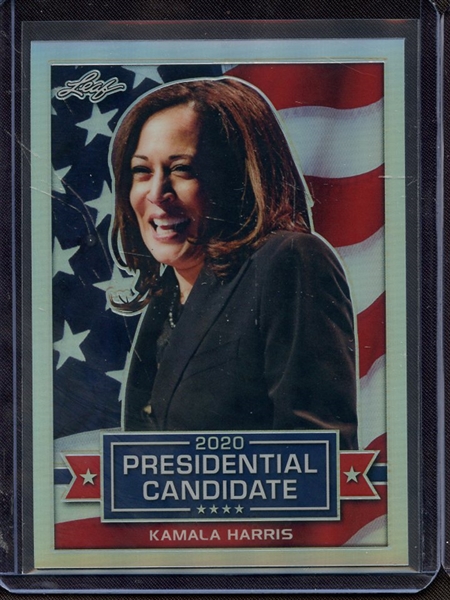 2019 LEAF 2020 PRESIDENTIAL CANDIDATE SILVER PRISMATIC KAMALA HARRIS