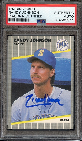 1989 FLEER UPDATE U59 SIGNED RANDY JOHNSON PSA/DNA AUTO AUTHENTIC