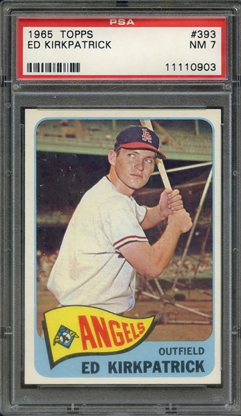 1965 TOPPS 393 ED KIRKPATRICK PSA NM 7