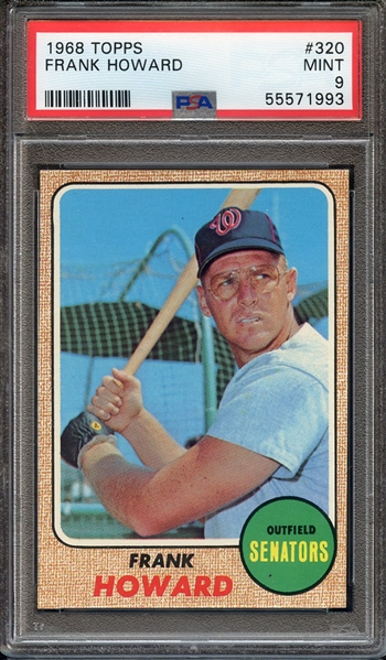 1968 TOPPS 320 FRANK HOWARD PSA MINT 9