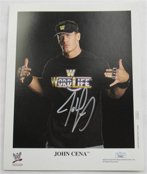 John Cena Signed Auto Autograph WWE WWF 8x10 Photo JSA TT56683