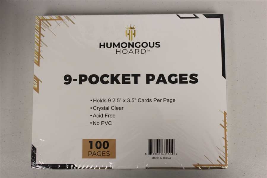 (100) Humongous Hoard 9 Pocket Pages - Box