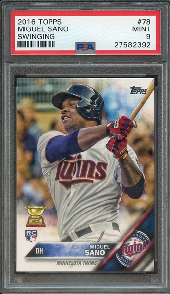 2016 TOPPS 78 MIGUEL SANO PSA MINT 9