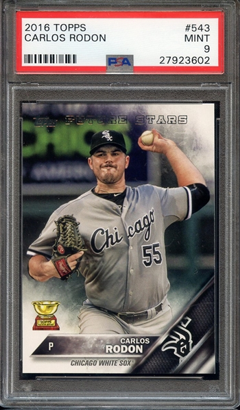 2016 TOPPS 543 CARLOS RODON PSA MINT 9