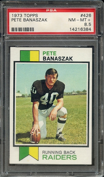 1973 TOPPS 426 PETE BANASZAK PSA NM-MT+ 8.5