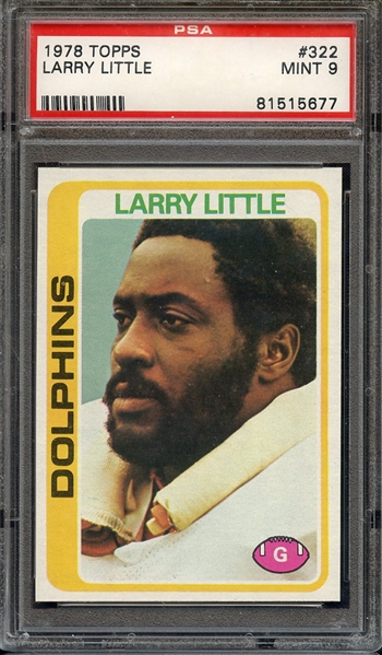 1978 TOPPS 322 LARRY LITTLE PSA MINT 9