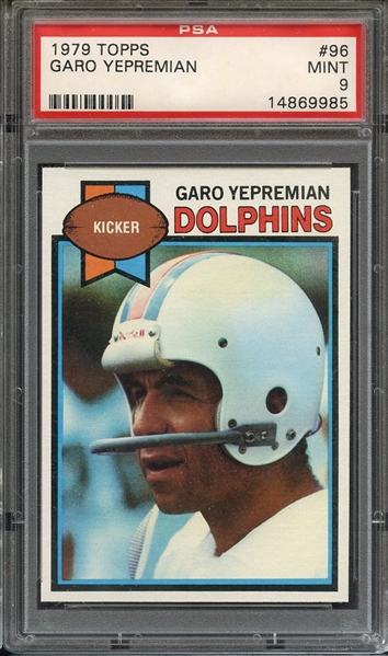 1979 TOPPS 96 GARO YEPREMIAN PSA MINT 9