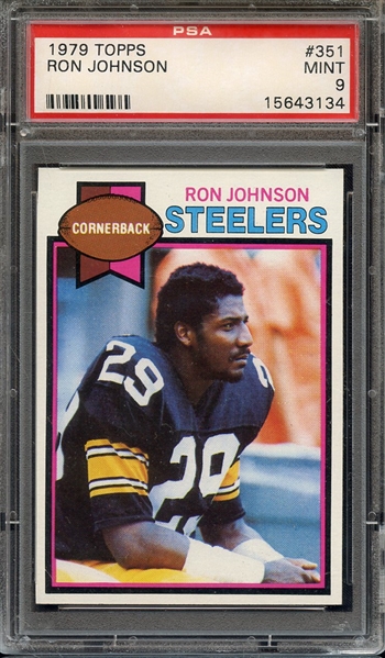 1979 TOPPS 351 RON JOHNSON PSA MINT 9