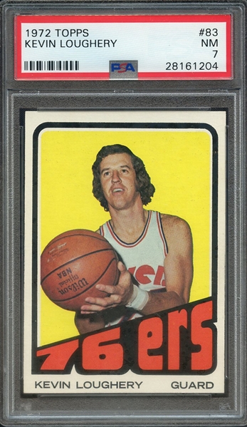 1972 TOPPS 83 KEVIN LOUGHERY PSA NM 7