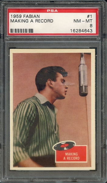 1959 FABIAN 1 MAKING A RECORD PSA NM-MT 8