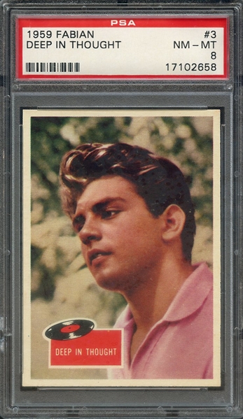 1959 FABIAN 3 DEEP IN THOUGHT PSA NM-MT 8