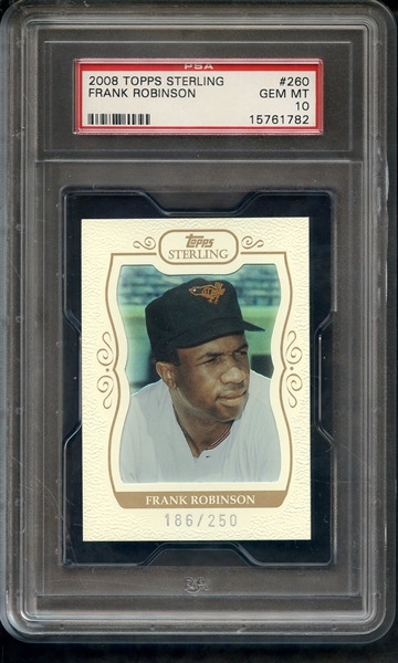 2008 TOPPS STERLING 260 FRANK ROBINSON PSA GEM MT 10