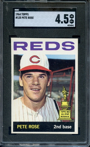 1964 TOPPS 125 PETE ROSE SGC VG-EX+ 4.5