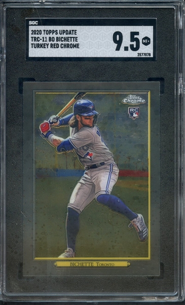 2020 TOPPS UPDATE TURKEY RED CHROME TRC-11 BO BICHETTE SGC MINT+ 9.5