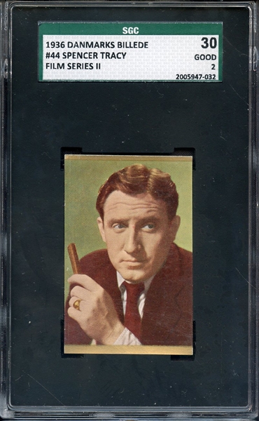 1936 DANMARKS BILLEDE FILM STARS 44 SPENCER TRACY SGC GOOD 30 / 2