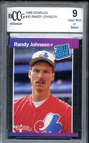 1989 DONRUSS 42 RANDY JOHNSON BCCG 9